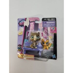 Littlest Pet Shop LPS Pets In The City #146 #147 Begonia & Darling Gatto